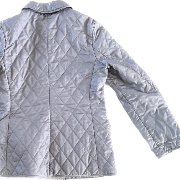 Burberry London Ecru Checked Lining Single Brusted Quilted lightweight jacket - Picture 8 of 8